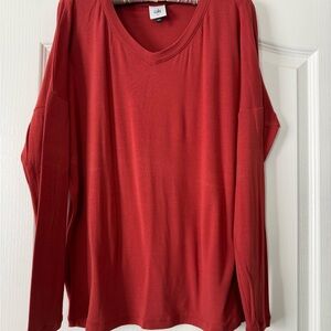 CAbi Women's Red Long Sleeve Top